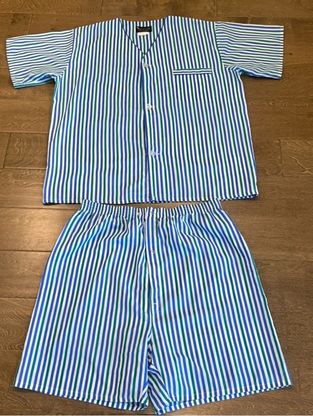 Bert Pulitzer Men’s Striped Pajama Short Set Size Large
